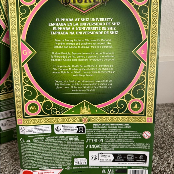 Wicked Shiz Dolls Elphaba and Madame Morrible by Mattel NWB - last pair - Picture 6 of 7